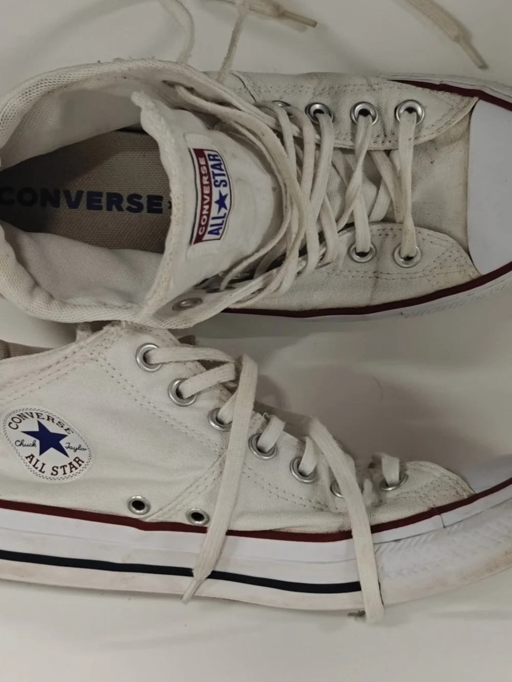 Converse Chuck Taylor All Star Low Top White Women 8.5 Men 6.5 Canvas Sneakers